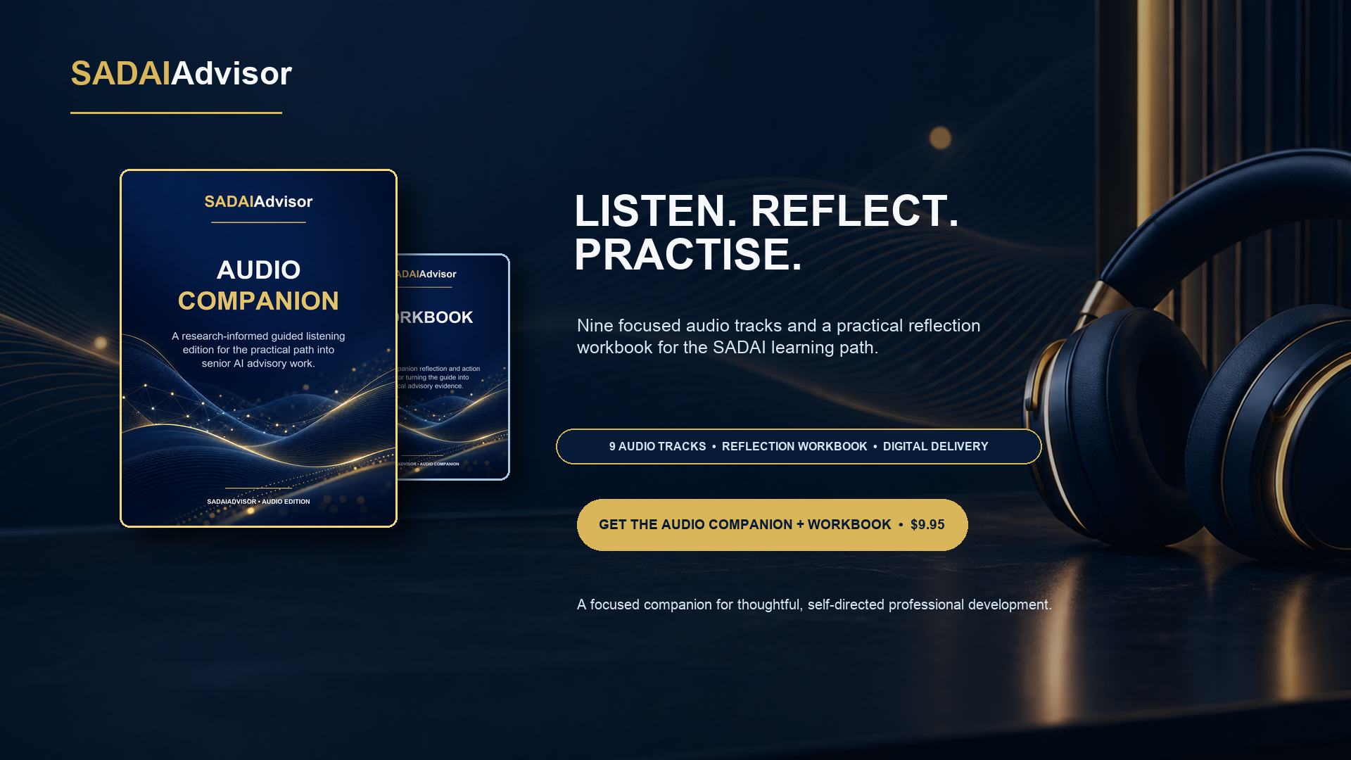 SADAIAdvisor Audio Companion and Workbook product mockup