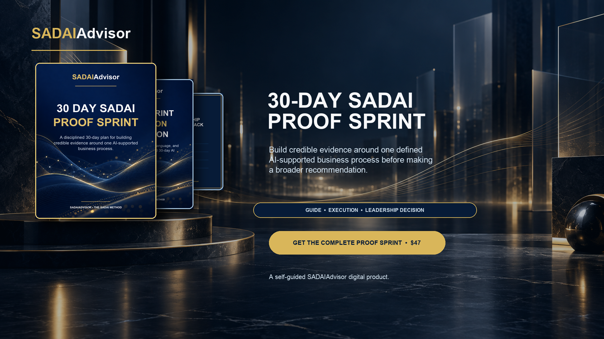 30-Day SADAI Proof Sprint product mockup
